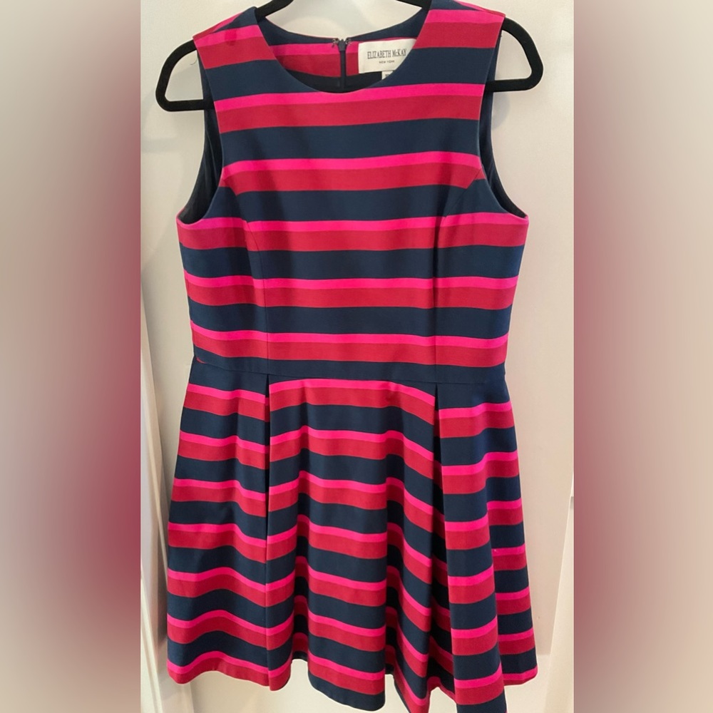 ELIZABETH MCKAY FIT & FLARE DRESS